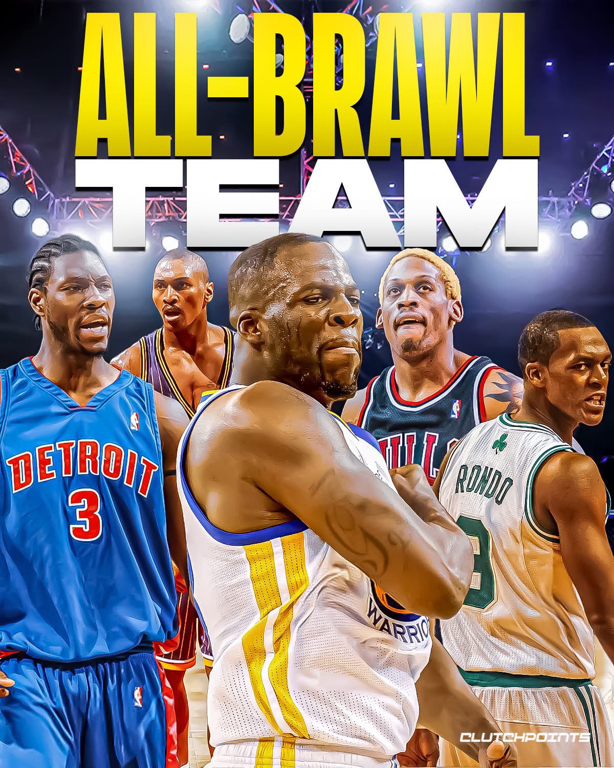 打球还是打架?美媒推出NBA历史上“打群架天团”五人组